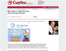 Tablet Screenshot of cupidoenlinea.com